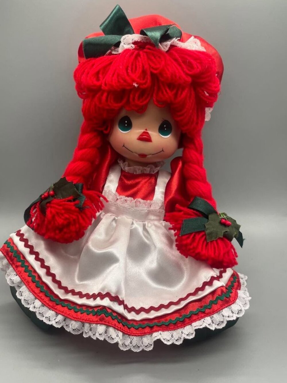 NWT Precious Moments Raggedy Ann Christmas Doll